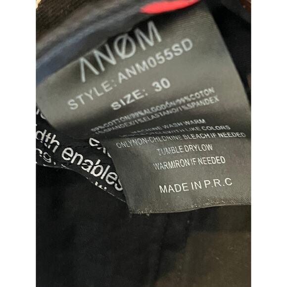 ANOM Selvedge Weaving Slim Black Jeans Men's 30x30 - Picture 4 of 7